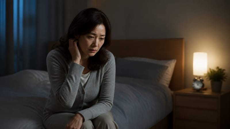 조용한 밤, 이명 소리가 유독 크게 느껴지는 경우가 많습니다
