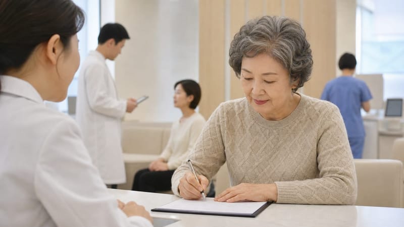건강검진 문진표에는 청력 관련 항목이 포함되어 있습니다.