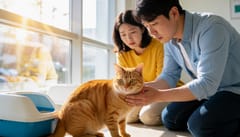 수컷 고양이가 소변을 아예 못 보는데, 응급인가요