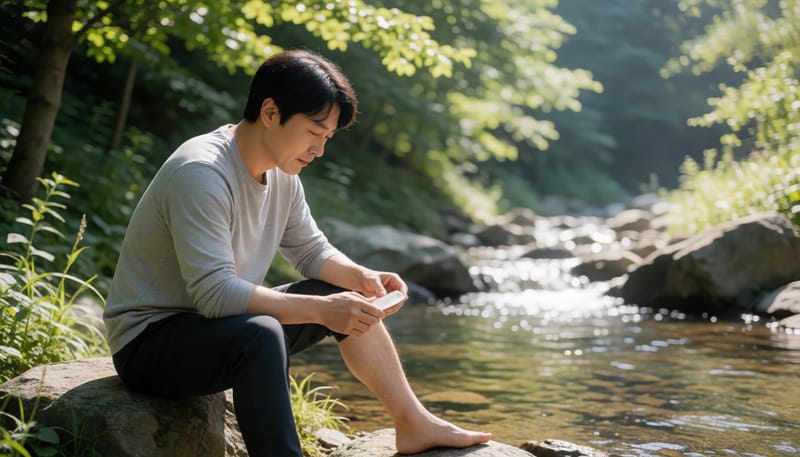 계곡물놀이 후 긁힌 상처가 벌겋게 부어오르며 열이 난다면