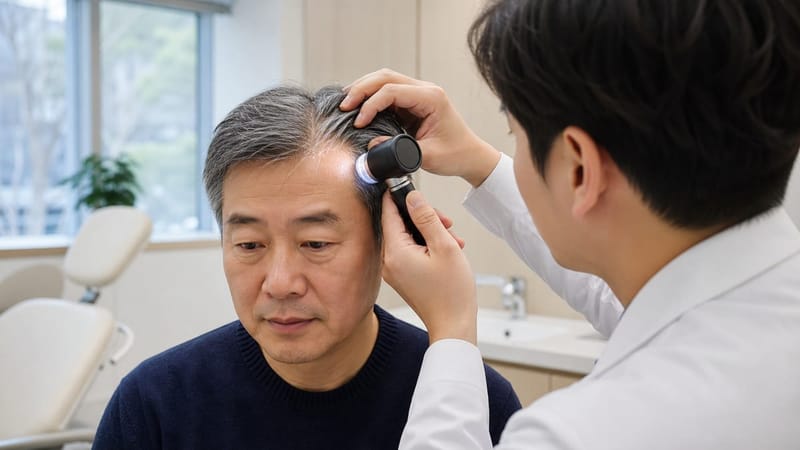 두피 상태와 전신 건강을 함께 확인하는 상담 과정입니다.
