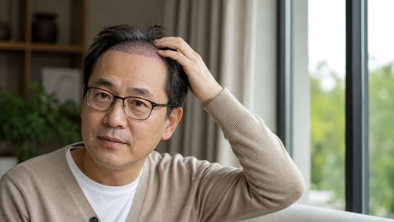 이식 직후 며칠간 나타나는 미세한 붉은 점과 딱지는 시간이 지나며 자연스럽게 가라앉습니다.