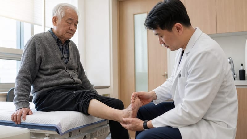 당뇨병이 있는 경우 손발톱무좀으로 생긴 작은 상처도 세심하게 살펴야 합니다.