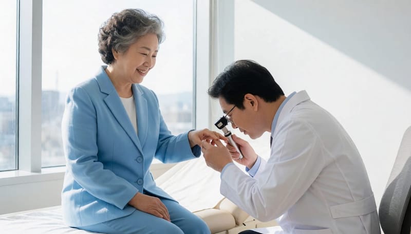 손발톱 변화가 오래 지속되면 검사를 통해 정확한 원인을 확인하는 과정이 필요합니다.