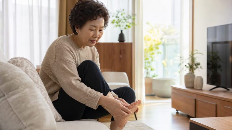 신발을 갈아 신는 환절기에는 발톱 색과 두께 변화를 살펴보는 것이 좋습니다