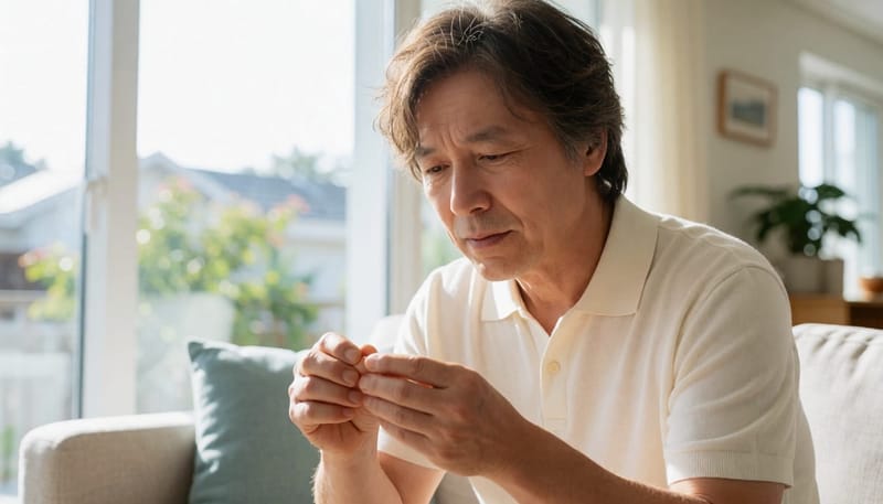 발톱 색 변화와 두꺼워짐은 손발톱무좀의 대표적인 초기 신호입니다.