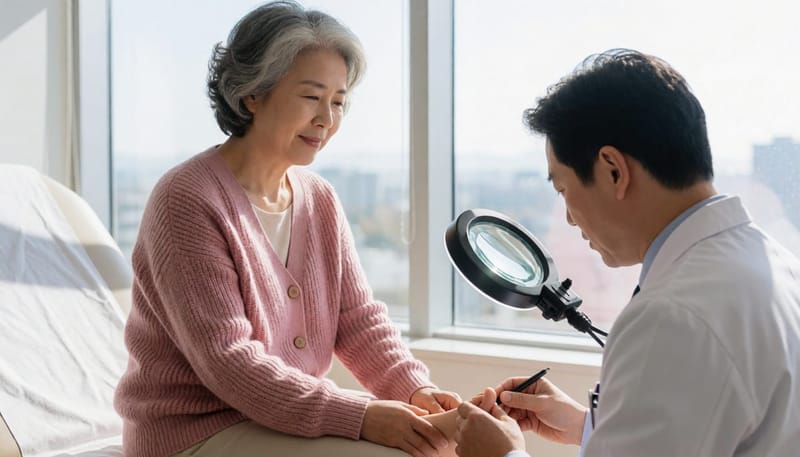 발톱 주변 피부 상태는 감염 초기 단계에서부터 세심하게 확인하는 것이 중요합니다.