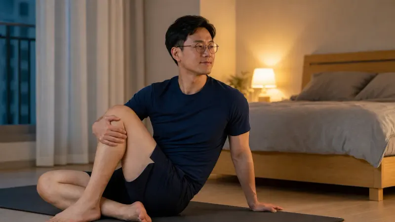 규칙적인 수면과 가벼운 스트레칭은 스트레스로 인한 탈모 악순환을 끊는 데 도움이 됩니다.