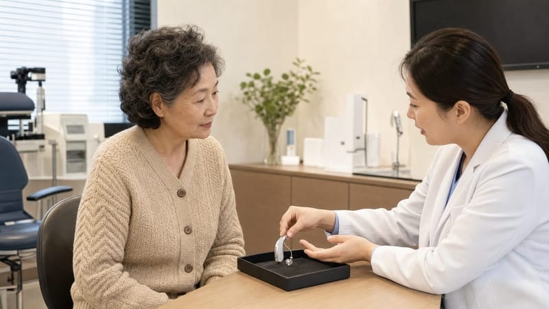 어음명료도와 이명 동반 여부에 따라 보청기 적용 시점이 달라질 수 있습니다.