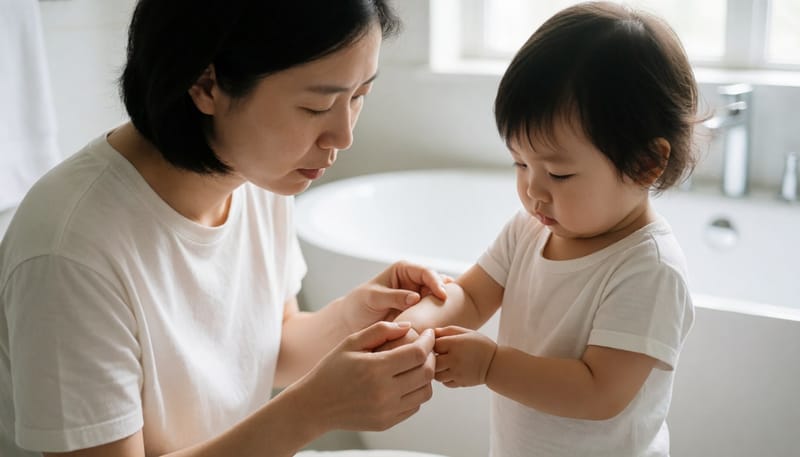 몸에 물집 잡힌 발진이 하루 만에 온몸으로 퍼져요, 어른도 예외 없습니다