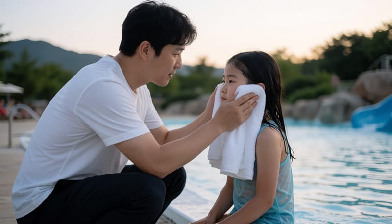 워터파크 다녀온 아이 눈꺼풀이 붓고 가려워해요, 며칠 지켜봐도 될까요