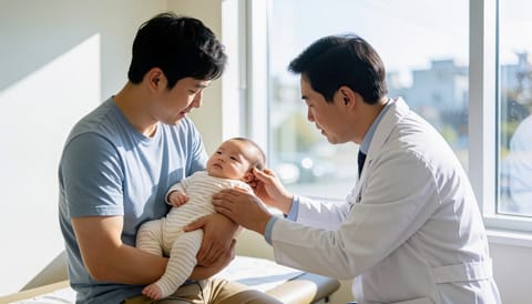 아이가 고열에 목을 안 움직이려 하고 축 처져 있을 때 확인할 것