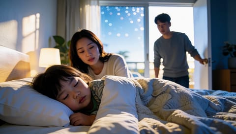 2~6세 아이가 입 벌리고 자면서 코를 심하게 골아요, 낮까지 예민해진다면
