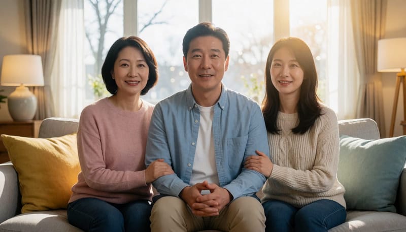 복부 불편감을 느끼며 배를 짚는 남성