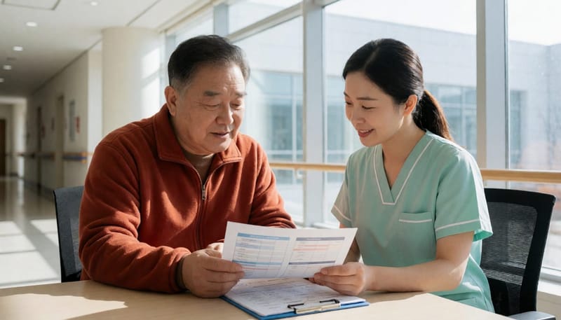 치료 일정과 챔버 이용 시 주의사항은 사전에 의료진과 함께 확인합니다.