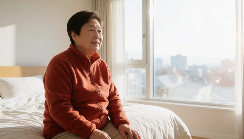 고령층에서는 근육의 긴장도가 떨어지면서 코골이가 쉽게 심해질 수 있습니다.