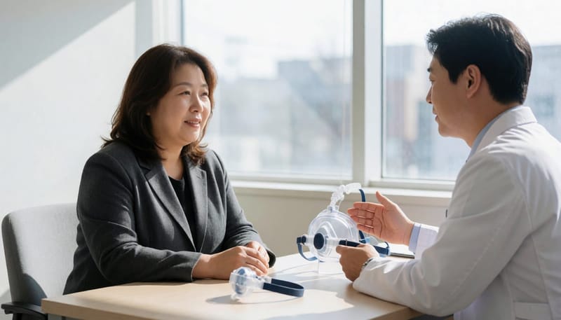 구강내 장치나 양압기 등 치료 방법은 코골이와 무호흡 정도에 따라 다르게 선택됩니다.