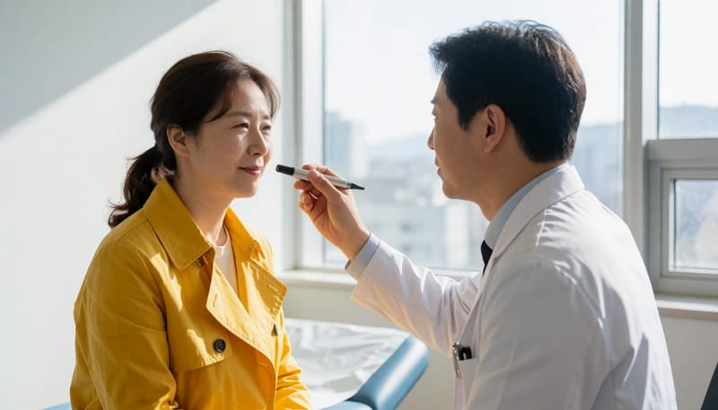 코골이가 지속되면 이비인후과 진찰을 통해 기도 상태를 확인해볼 수 있습니다.