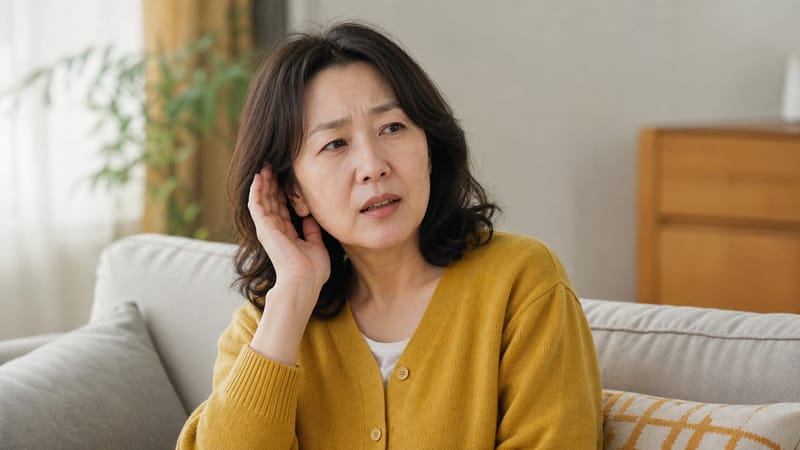 한쪽 귀만 소리가 둔하게 느껴지거나 이명이 함께 나타난다면 반대쪽과 비교해 변화를 살펴보아야 합니다.
