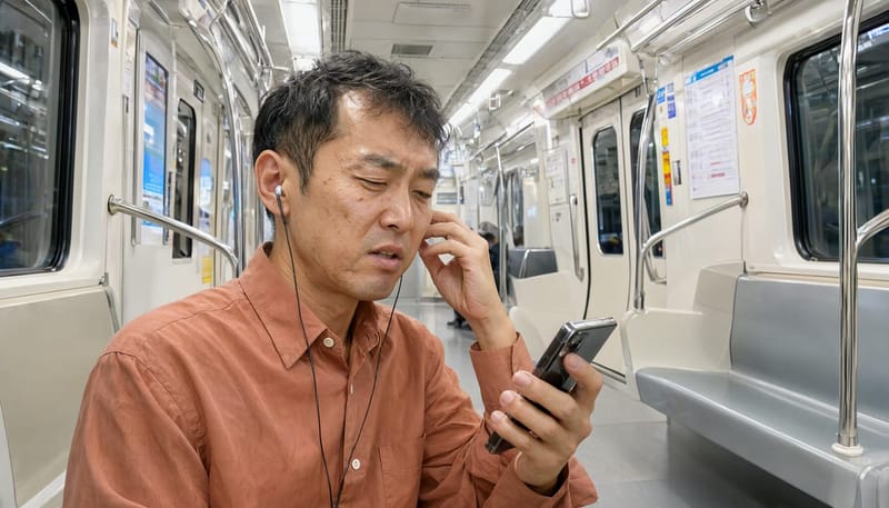 이어폰 음량을 자주 높이는 습관은 청년층 소음성 난청의 대표적인 배경입니다.