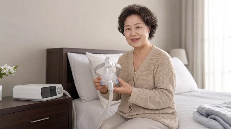 양압기는 첫날부터 기도를 열어주지만 몸에 맞추는 적응 기간이 필요합니다.