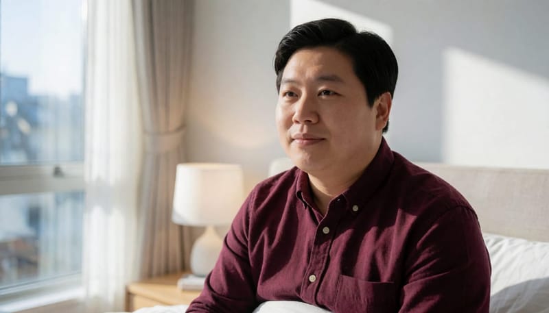 간이수면검사는 집에서 하룻밤 기기를 착용해 측정합니다