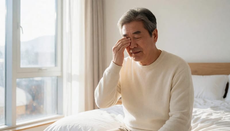 낮 동안 졸음과 피로감이 반복된다면 수면무호흡증을 의심해볼 수 있는 신호입니다.