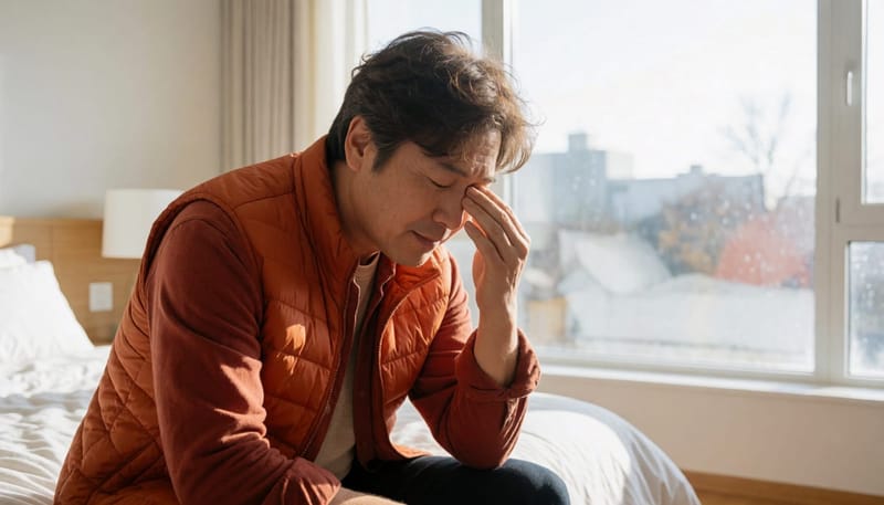 충분히 잔 것 같아도 낮 동안 졸음이 쏟아진다면 수면무호흡을 의심해볼 수 있습니다.