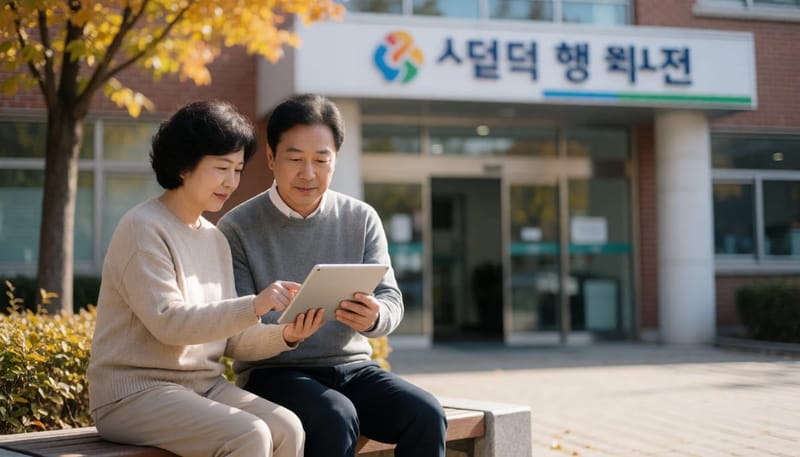 국가검진 대상 여부를 확인하는 부부