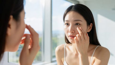 렌즈 끼면 눈이 뻑뻑하다가 뺄 때는 괜찮아져요, 그냥 둬도 될까요