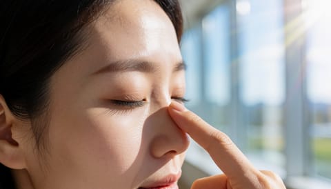 눈썹 밑이 비듬처럼 자꾸 일어나고 가려울 때, 집에서 먼저 살필 것들