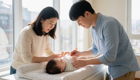 기저귀 발진이 빨갛게 번지고 경계가 뚜렷해요, 밤잠 설치는 이유