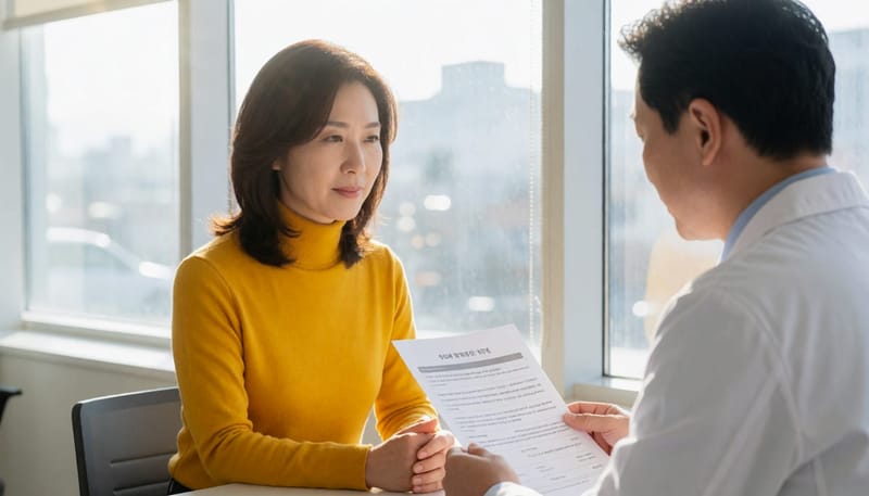 진료 시 문진과 설문 척도를 통해 수면 상태를 함께 점검합니다