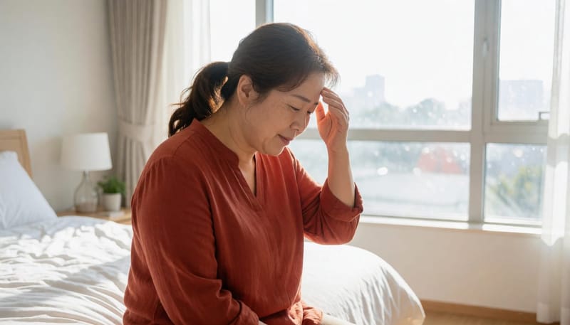 기상 직후 갑작스러운 어지럼은 이석증의 흔한 신호 중 하나입니다.