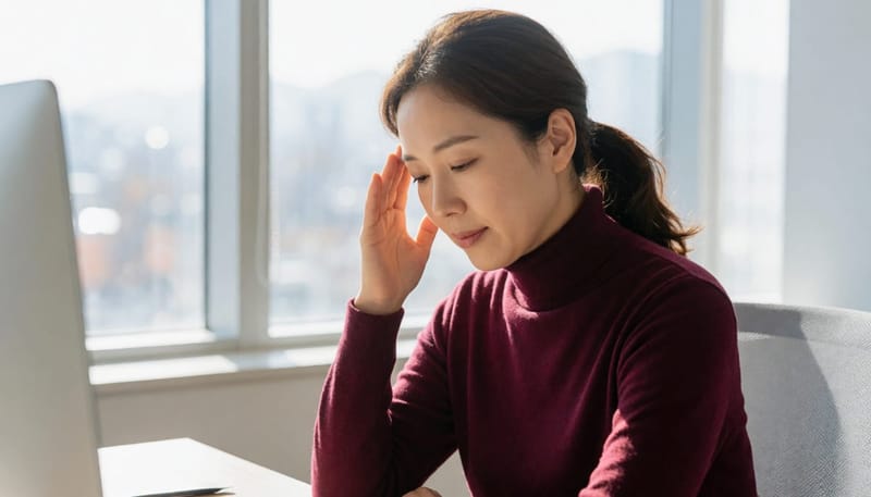 수면 부족과 피로가 누적되면 어지럼증이 나타나는 역치가 낮아질 수 있습니다.
