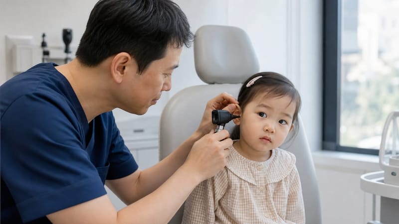 이경 검사는 고막 상태를 직접 눈으로 확인하는 기본 검사입니다.