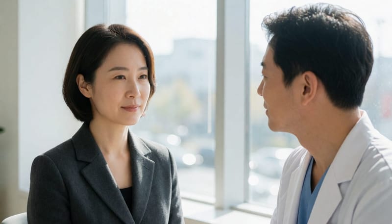 후두내시경 검사는 건강보험 급여 대상으로 짧은 시간 안에 진행됩니다