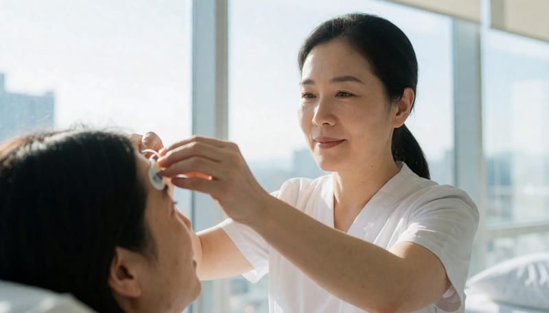 수면다원검사는 하룻밤 동안 뇌파와 호흡, 산소포화도 등을 함께 기록합니다