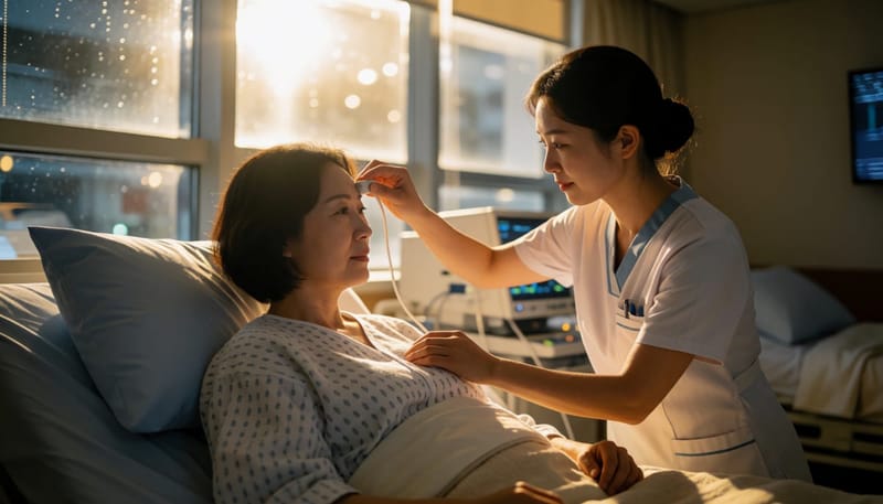 검사 당일에는 뇌파·호흡·산소포화도 등 여러 신체 신호를 동시에 기록합니다