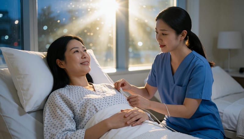 수면다원검사는 하룻밤 동안 뇌파와 호흡, 산소포화도 등을 함께 기록하는 검사입니다.