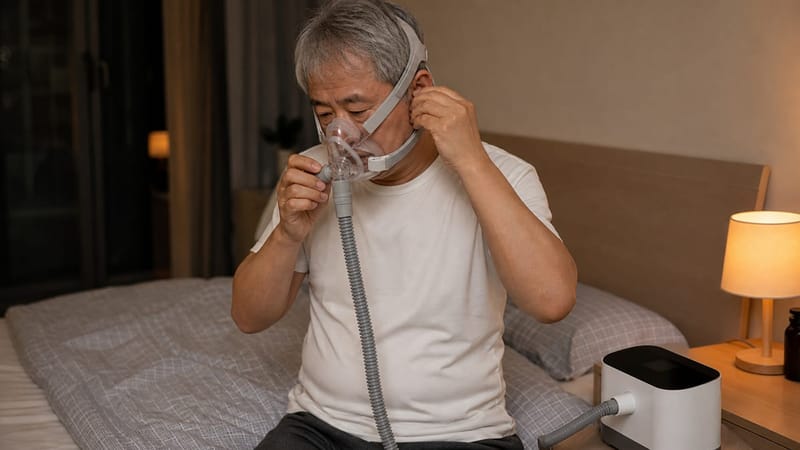 지속적 양압기 치료는 매일 착용하는 습관과 꾸준한 관리가 필요합니다.