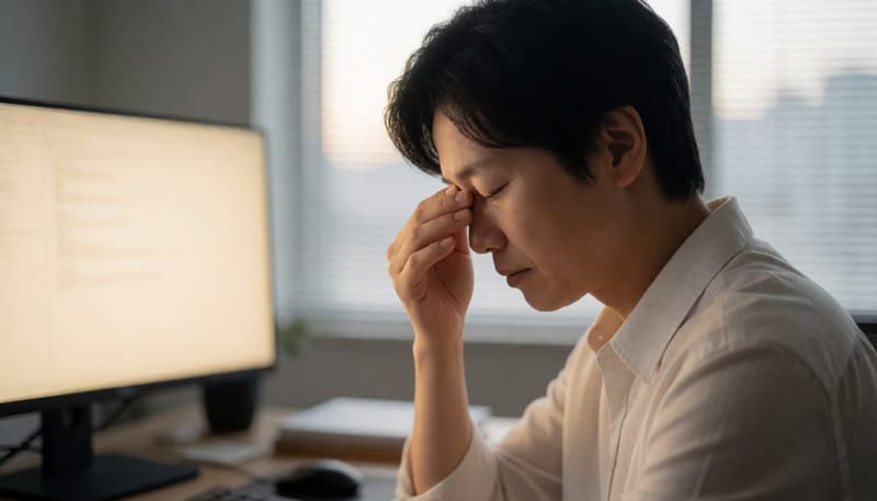 회의 앞두고 눈이 뻑뻑하고 통증까지 온다면 살펴볼 것들
