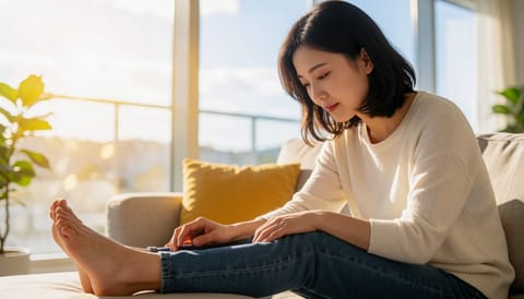 발등에 좁쌀 같은 물집이 잡히고 가려울 때, 원인은 검사로 갈립니다