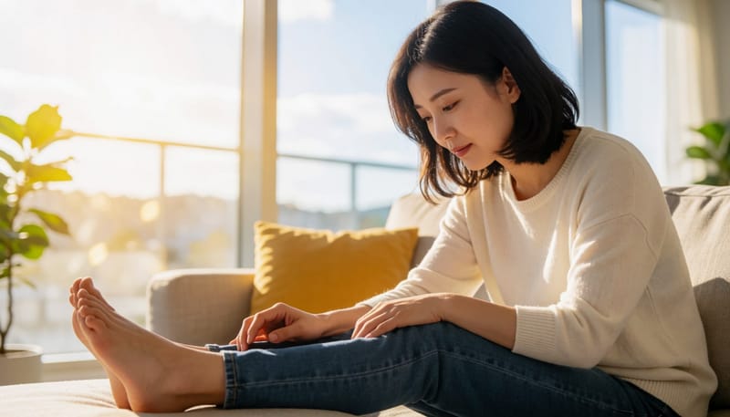 발등에 좁쌀 같은 물집이 잡히고 가려울 때, 원인은 검사로 갈립니다