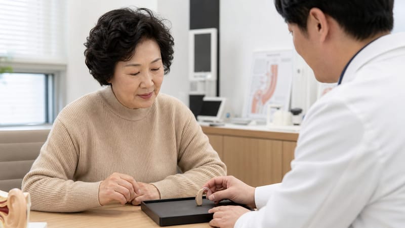 보청기는 잔존 청력을 증폭해 활용하도록 돕는 기기입니다.
