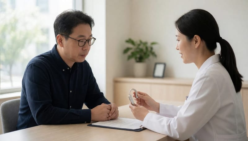 보청기는 착용 즉시 효과가 나타나지만 소리에 익숙해지는 데 보통 2~4주가 걸립니다