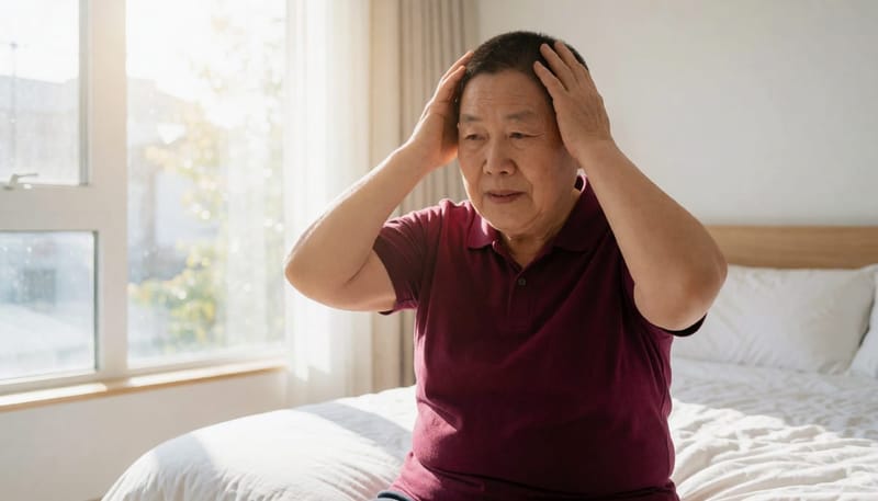자세를 바꿀 때 순간적으로 나타나는 어지럼증은 이석증과 관련이 깊습니다.