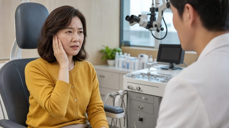 귀에서 소리가 얼마나 자주, 얼마나 오래 이어지는지 확인하는 것이 이명 진단의 첫 단계입니다.
