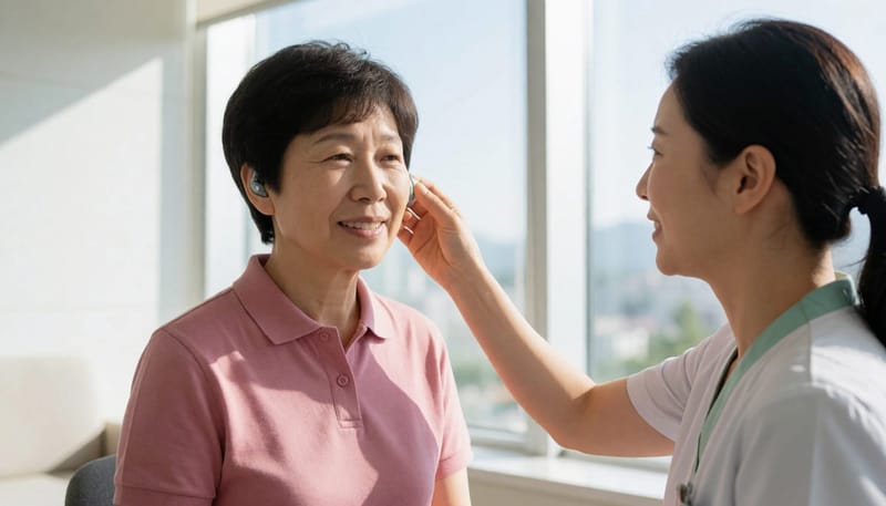 음향치료 기기는 보통 수 주의 적응 기간을 거칩니다