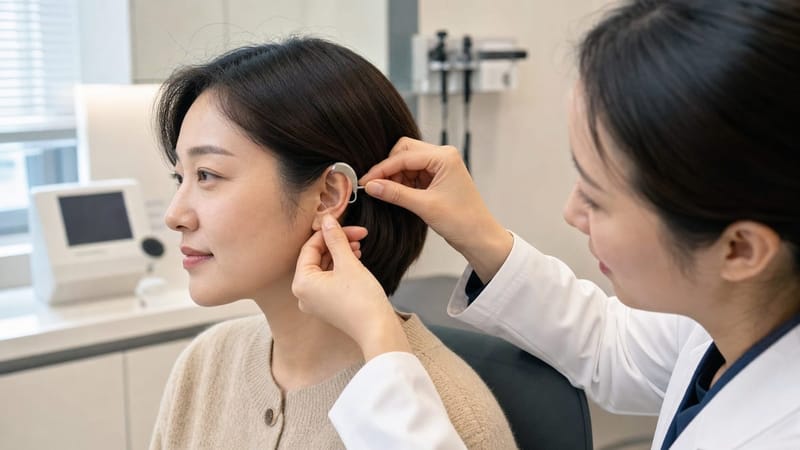 보청기는 남아있는 청력을 증폭해 전달하는 재활 기기로, 착용 후 2~4주 정도의 적응 기간이 필요합니다.